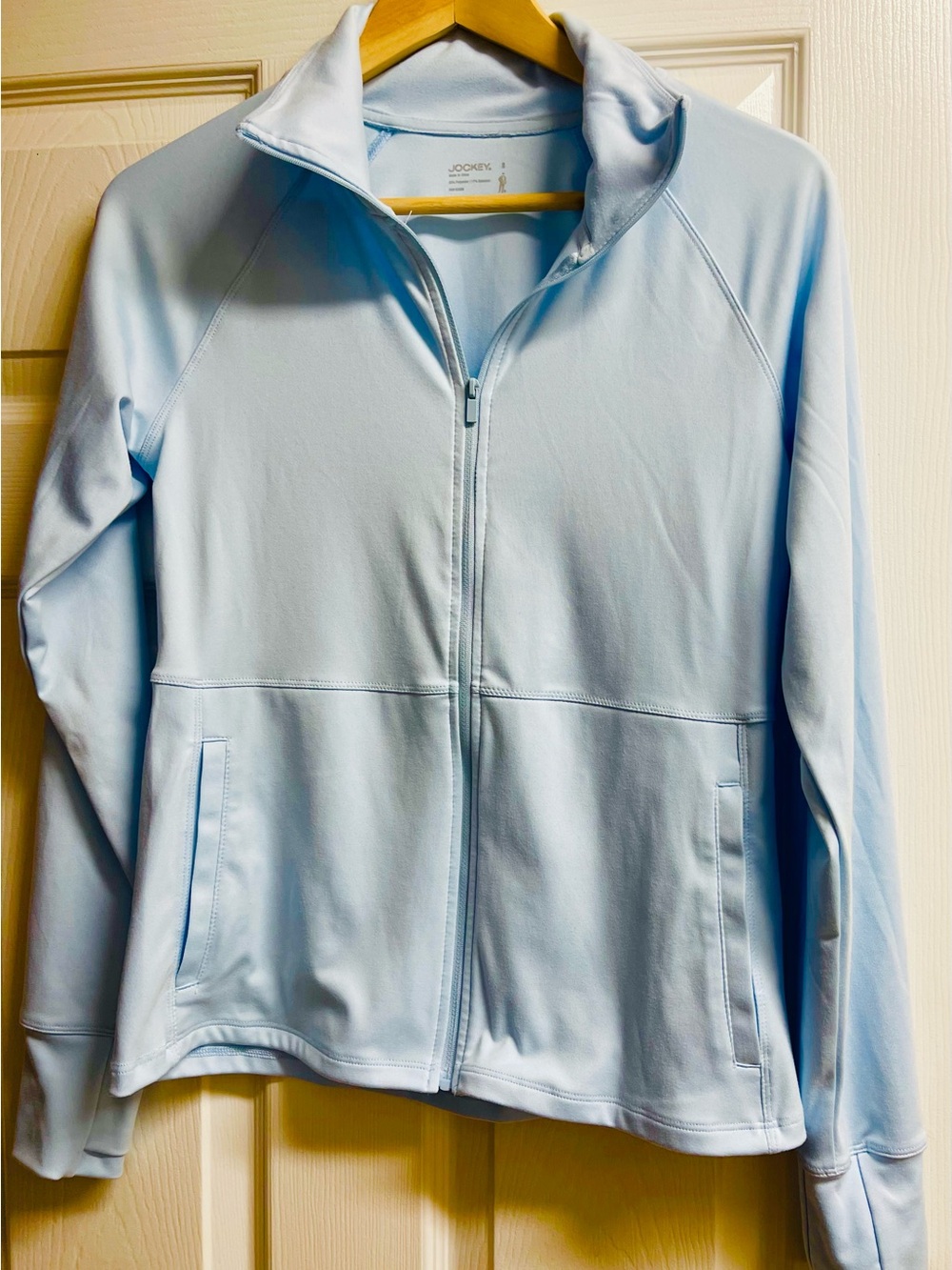 Jockey Women's Pale Blue Full-Zip Utility Jacket